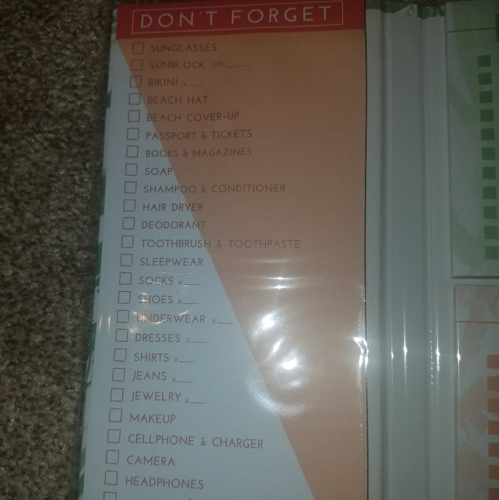 Travel Check List Sticky Notes - Picture 5 of 7